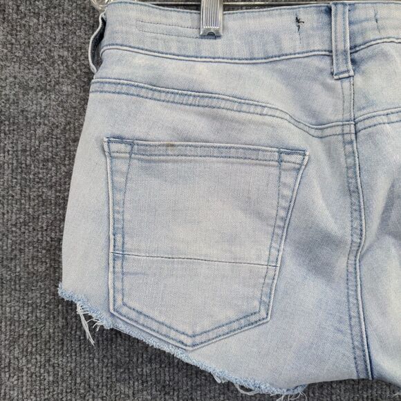 Pacsun Women's Active Stretch Skinniest Cut Off Jean Shorts Blue Size 28 - Picture 3 of 13
